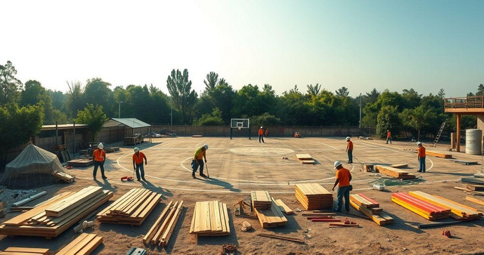 Qual o Orçamento para Construção de Quadra Poliesportiva